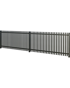 1000 Series - 1.1m High Picket Fencing Bay, 50mm slats (2.48m Bays)