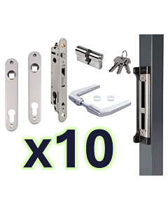 Locinox Fortylock Insert Lock - Zilv (Bulk Pack x 10)