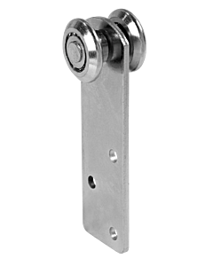 Two Wheeled Slim Open Bearing Carriage For Sliding Curtains