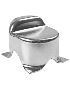 Concrete-in end stop for swing gates