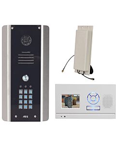 AES D.E.C.T 705 Wireless Video Intercom with Integrated Keypad and Hands-free Monitor