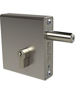 Weld-In Deadlock Latch with Key Override