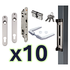 Locinox Fortylock Insert Lock - Zilv (Bulk Pack x 10)
