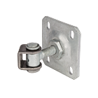 Vandal-Proof one way 90° Hinge with Adjustable Steel Wallplate (M16)