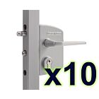 LAKQ U2 Silver 30 - 50 Industrial Gate Lock (10 Pack)