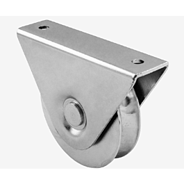 Supporting Wheel Double Bearing 'O' Grooved Wheel, with External Support, For Sliding ...